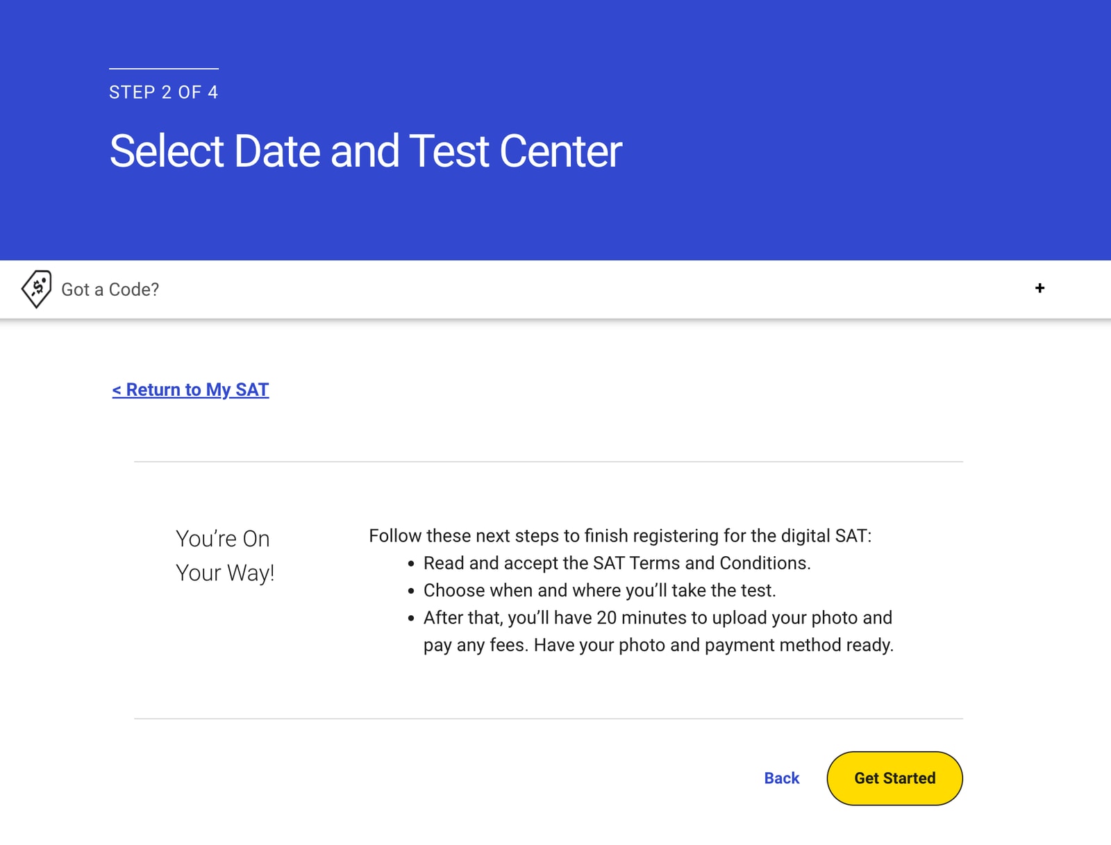 SAT register